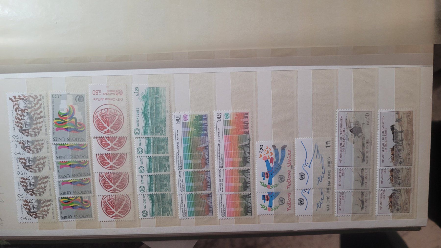 Tutti i francobolli: ONU Genève ** faciale 1030,- CHF – Nuovo (secondo la descrizione) da Colombier NE venduto da Colombier 4