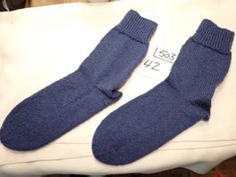 Handgestrickte Wollsocken  Gr.42      (503)