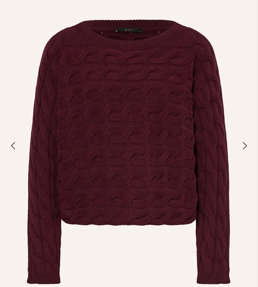 Maglioni & Felpe: Oui Strickpullover bordeaux Gr 38 – Nuovo (secondo la descrizione) da Hindelbank venduto da Surlie 3