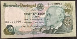 20 Escudos Portugal Banknote von 1978 - Selten!