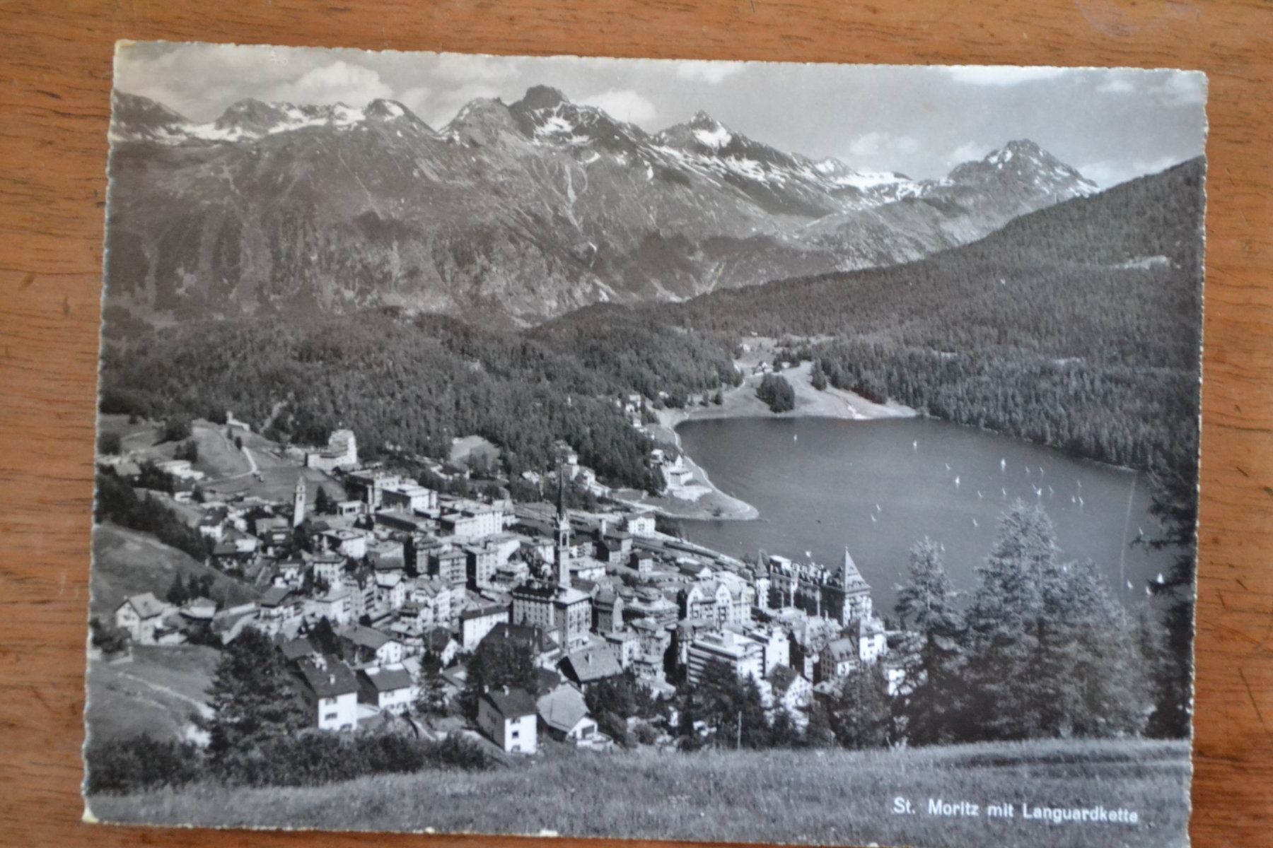 Cartoline postali: AK St. Moritz mit Languardkette GR – Usato da Beinwil am See venduto da kajak55