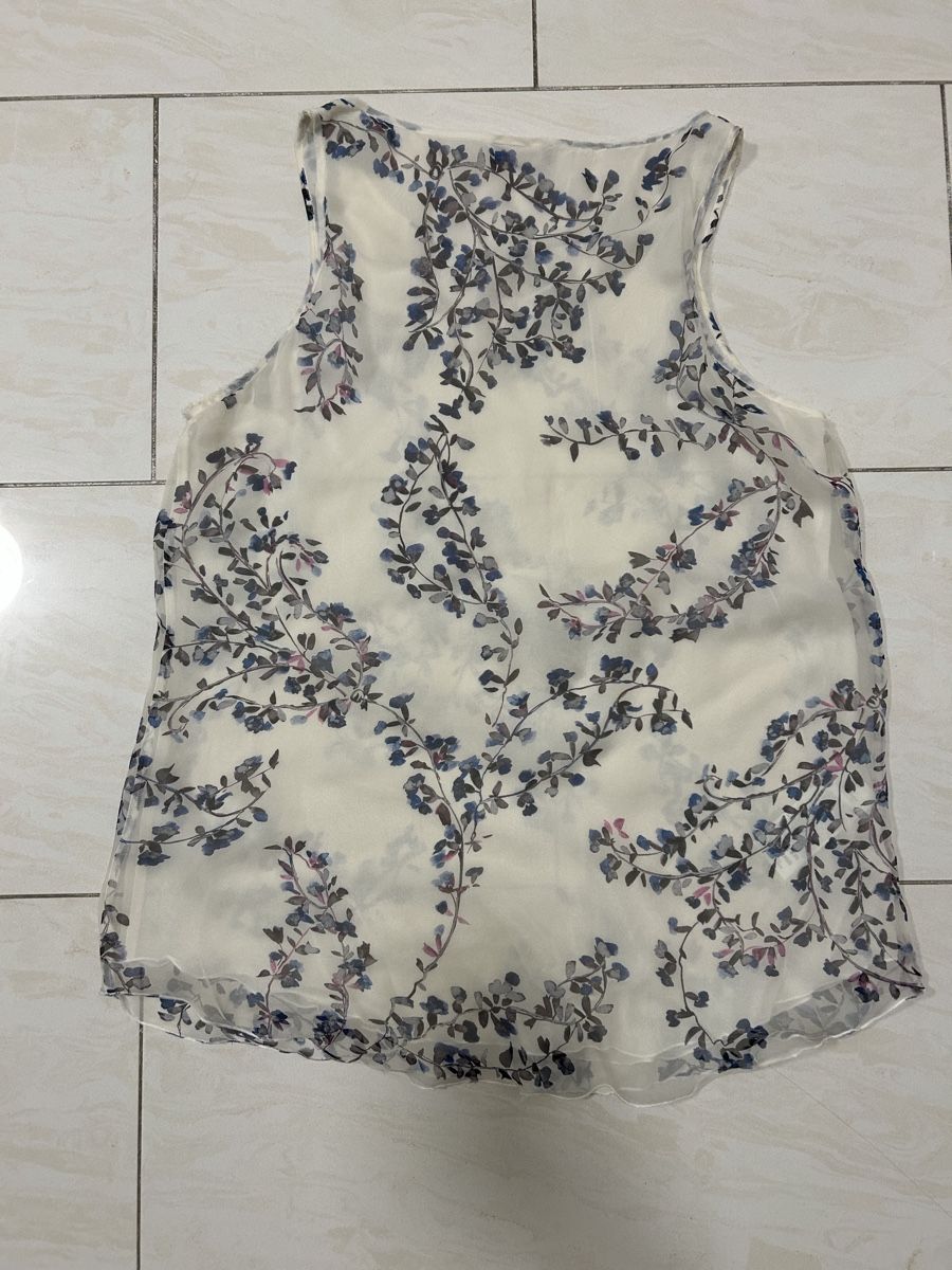 Camicette: Seiden Bluse Damen mit Blumenmuster. Grösse 48 – Usato da Zürich venduto da sop_82jx 1