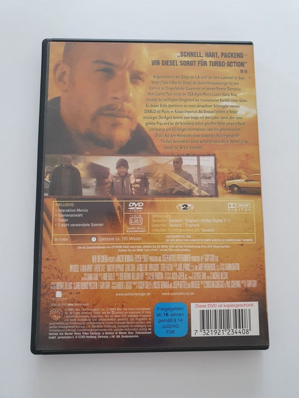 Tutti i DVDs: Vin Diesel - Extreme Rage – Usato da Oberdorf BL venduto da BaldenEagle 1