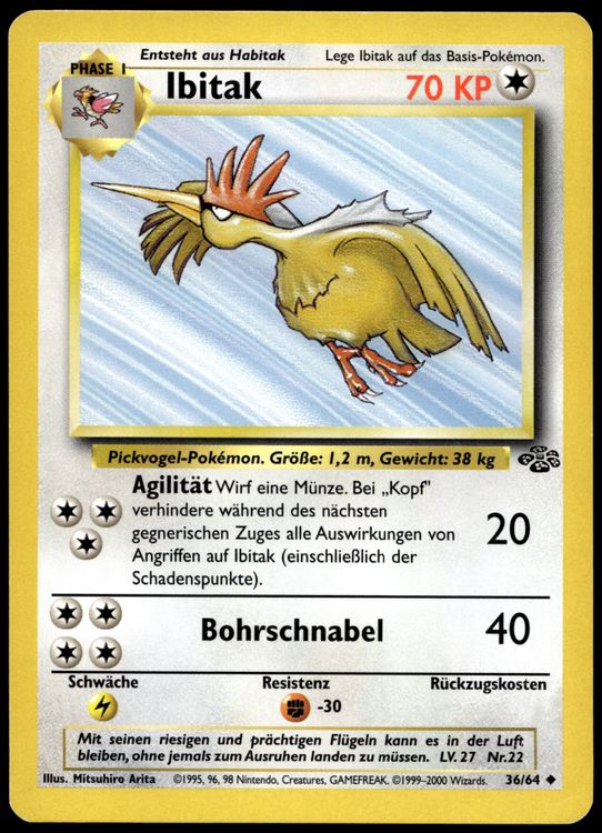 Ibitak 36/64 Pokémon Jungle ab 1.- (Neu (gemäss Beschreibung)) in Uster ...