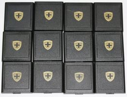 12 x 5 Franken Gedenkfünflieber in original Schatulle