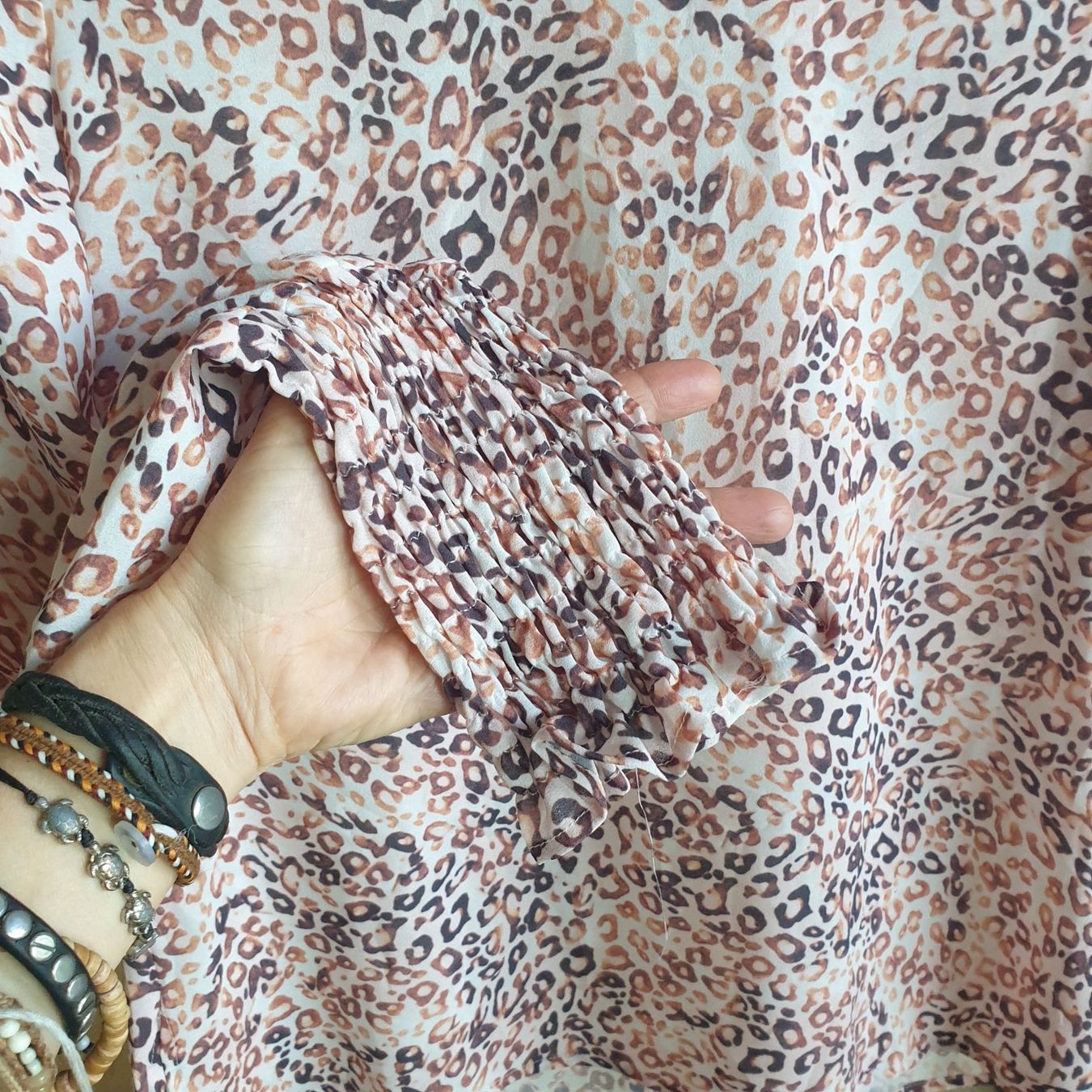 Camicette: 🐸 BLUSE TOP LOST & FOUND S LEO MUSTER – Usato da Môtier (Vully) venduto da Frogs 2