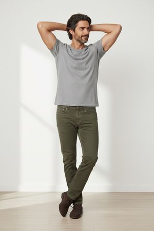 Pepe Jeans Pantalon unisexe vert kaki
