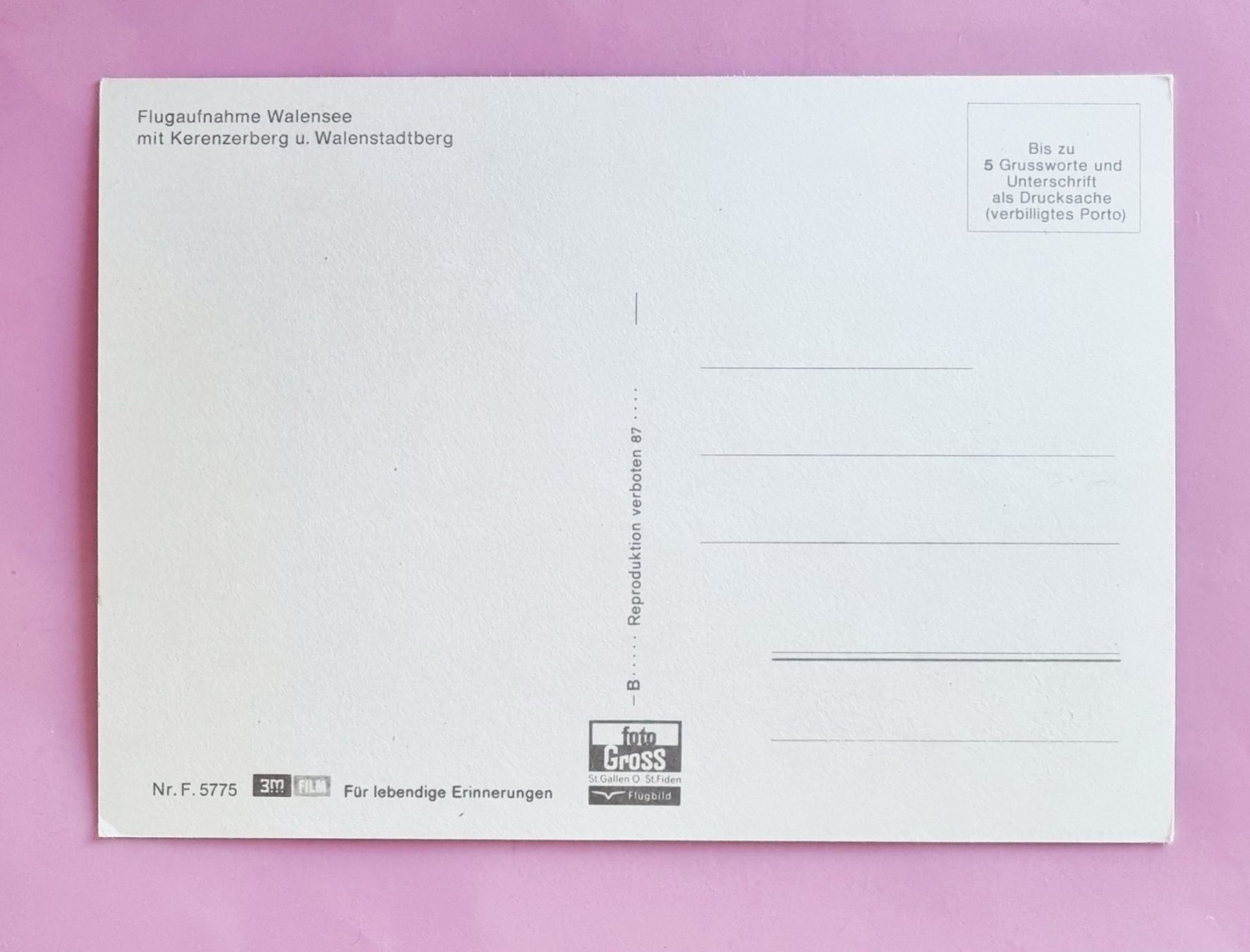 Cartes postales: Walenstadt - Flugaufnahme – D'occasion à Rothrist par RROENK 1