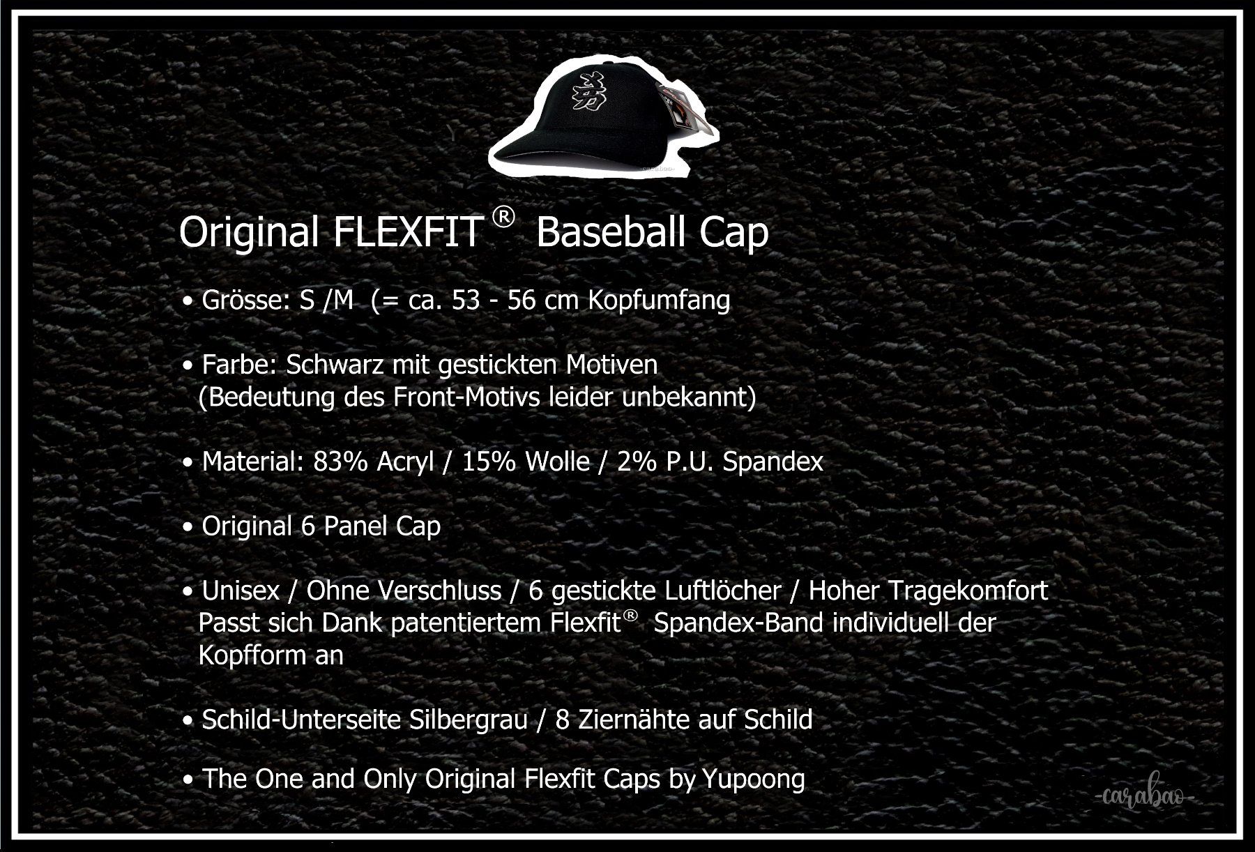 Hüte, Mützen & Caps: Orig. FLEXFIT® Baseball-Cap / Schwarz / Grösse: S/M – Neu (gemäss Beschreibung) aus Winterthur von -carabao- 8