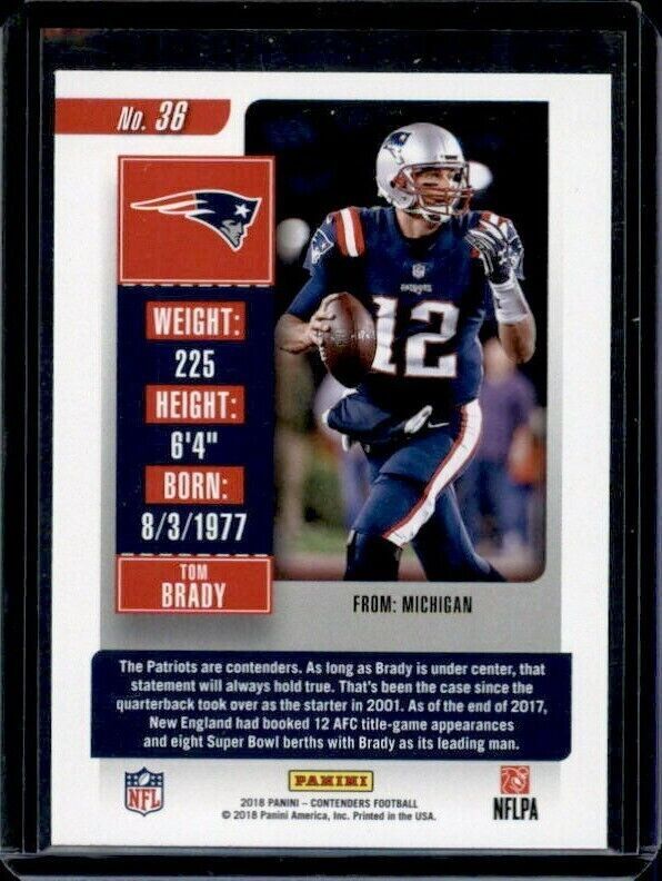 NFL Carte collezionabili: NFL Tom Brady - New England Patriots – Nuovo e nell'imballaggio originale da Reinach BL venduto da RetroGamesSportsMore 2