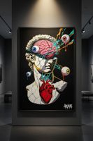 Riproduzione su tela di qualità,Moderno,pop art 60x90 ARCAOS