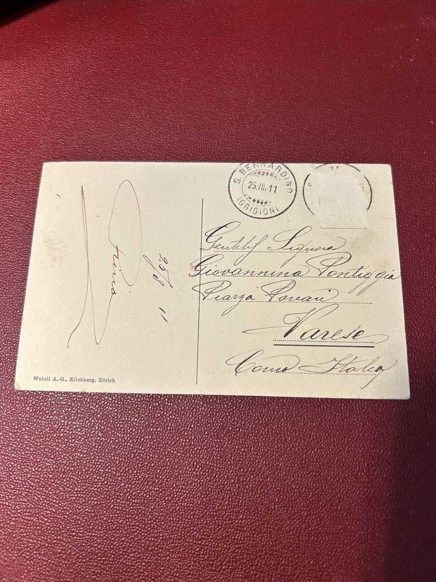 Cartes postales: San Bernardino Capella 1911 – D'occasion à Breganzona par Milesbo 1