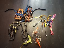 Ice Climbing Gear Crampons Ice Axe & Nuts Set