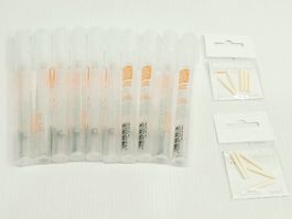 10 Montana Cans Empty Acrylic paint marker pen 1mm with tips