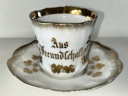 Antike Tasse „Zur Freundschaft“