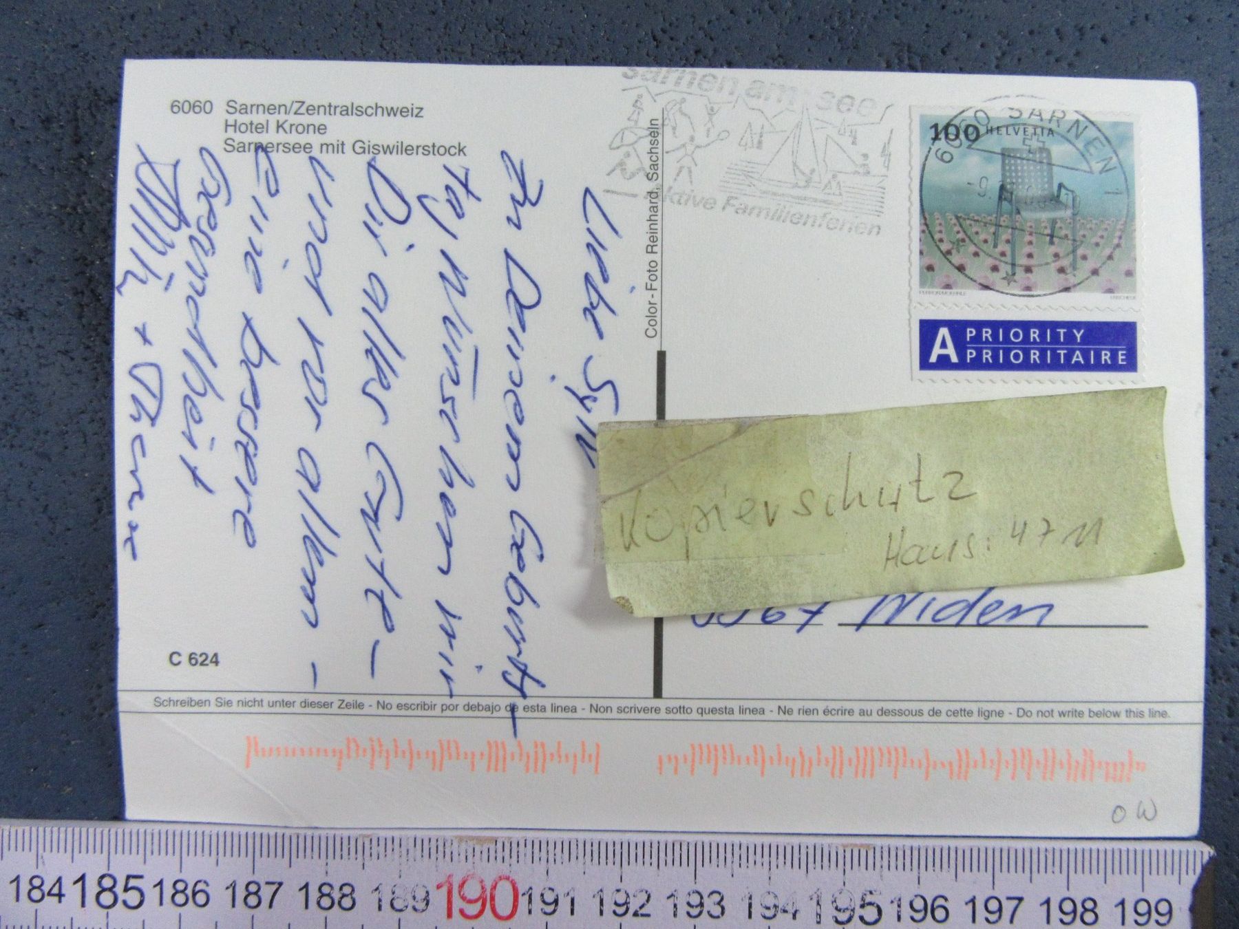 Cartoline postali: SARNEN ONW AK HOTEL KRONE BUG – Usato da Ettingen venduto da Hausi4711 3