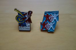 Pins Fête du Peuple Jurassien 45e 1992 + 46e 1993
