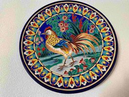 Emaux de longwy - très décoratif - motif coq - France