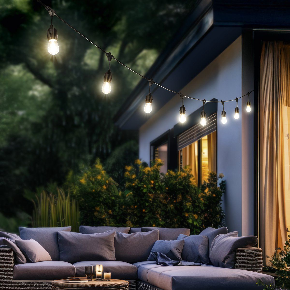 Lampade: LED Aussen Lichterkette, Länge 650 cm – Nuovo (secondo la descrizione) da Kreuzlingen venduto da Smart-Light 1