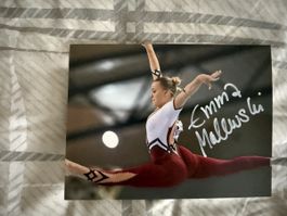 Signiertes Foto Emma Malewski Bodenturnen guter Zustand