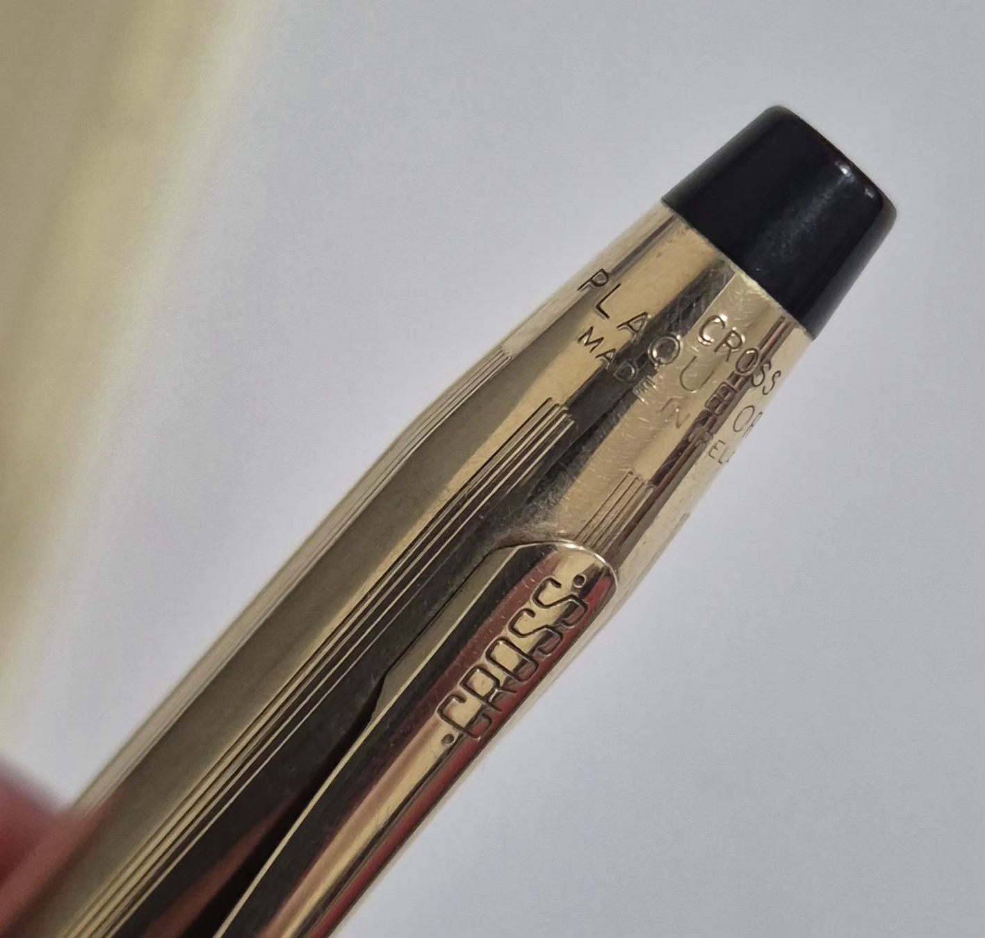 Penna & Evidenziatori: Stylo bille Cross plaqué or – Usato da Genève venduto da BKYB 2
