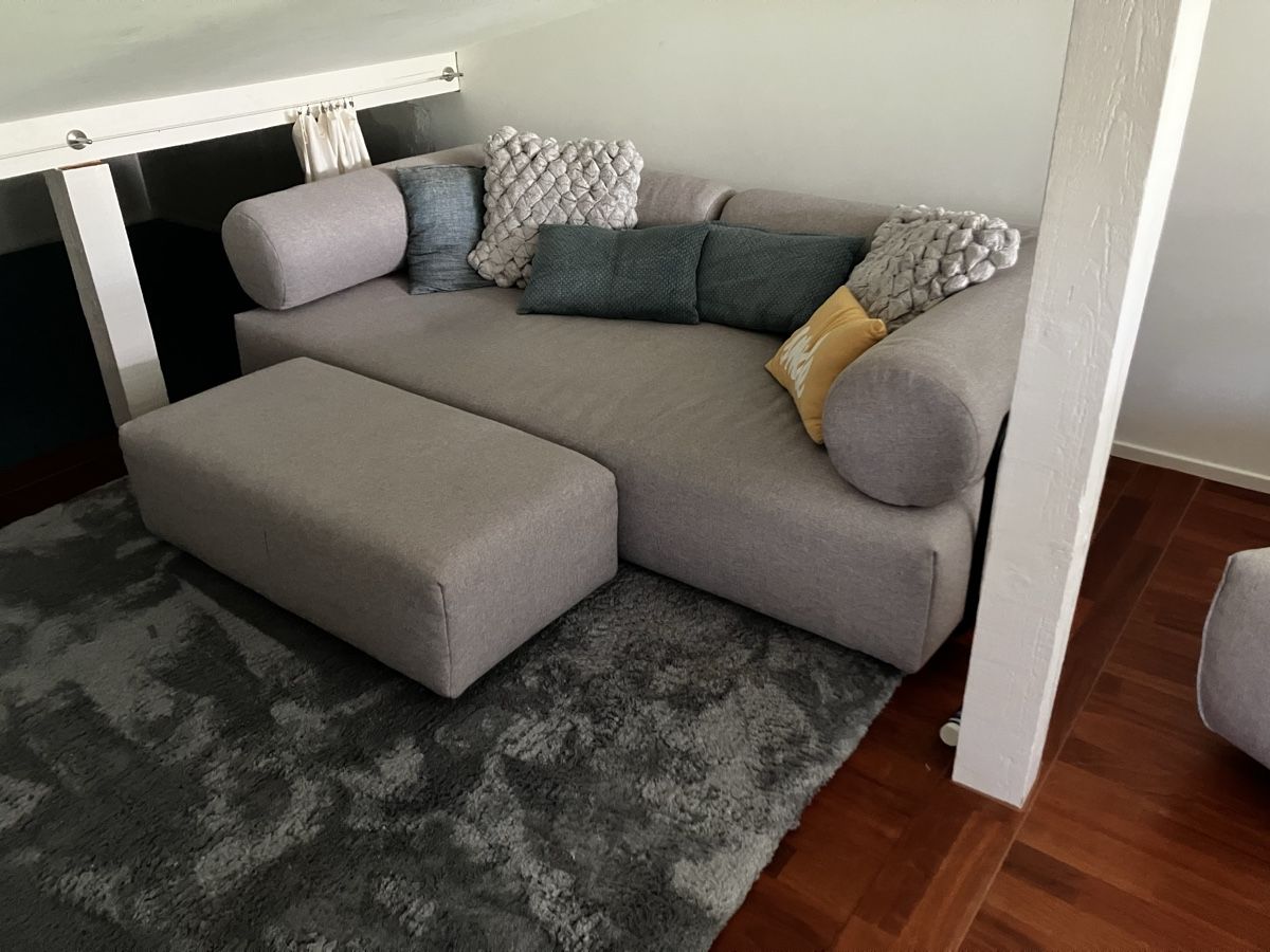 Pfister Sofas: Sofa-Element mit Schaukel-Stuhl, hellgrau, guter Zustand – Gebraucht aus Niederhasli von Jolaos 5