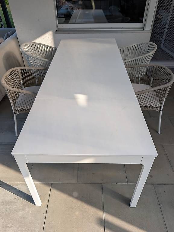 Tischset: Gartentisch Set weiss – Gebraucht aus Bettwiesen von lala8 1