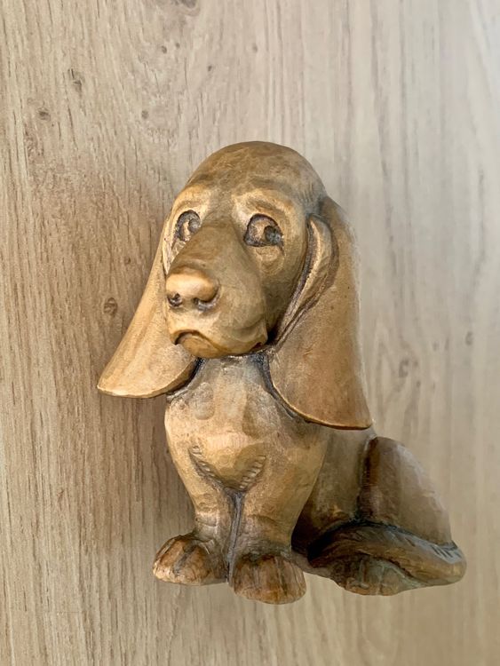 Alter Holz Hund Dackel Dachshund geschnitzt Tier Figur Alt | Kaufen auf ...