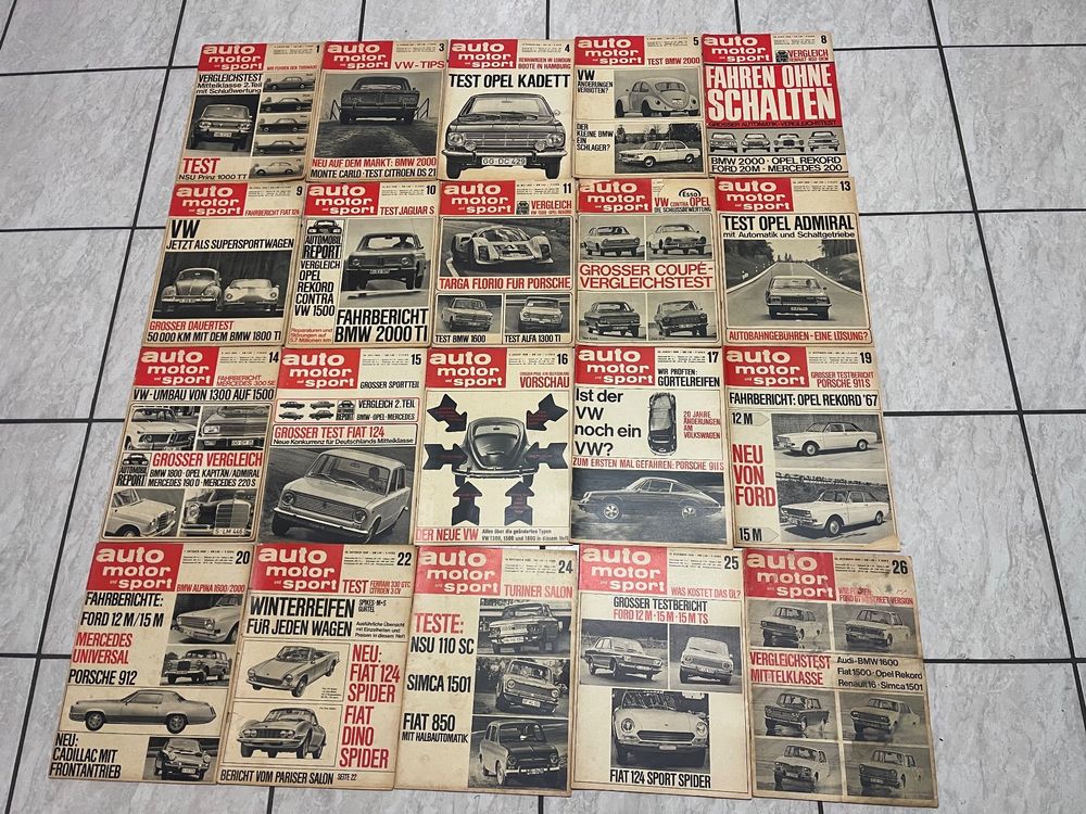20 Hefte Auto Motor und Sport 1966 Kaufen auf Ricardo