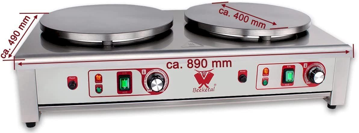 Attrezzatura professionale & Gastronomia: Beeketal BC40-2 Doppel-Crepesplatte – Nuovo e nell'imballaggio originale da Bottighofen venduto da zaap 6