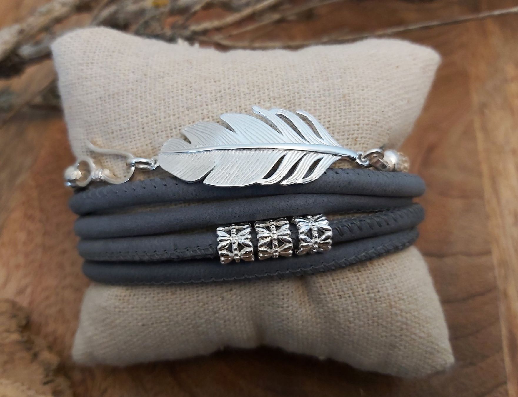 Bracciali & Braccialetti: VANESSA: Kombiarmband - grau – Nuovo e nell'imballaggio originale da Mühlethal venduto da nicita-modeschmuck 2