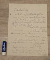 Carl Gustav Jung Signatur auf Dankesbrief mit anderen