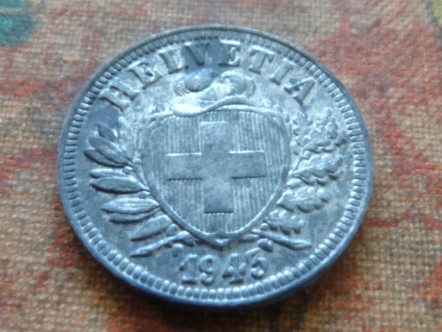 Tutti le monete: 2 Rp. 1943   (B) – Usato da Romanel-sur-Lausanne venduto da Swift13