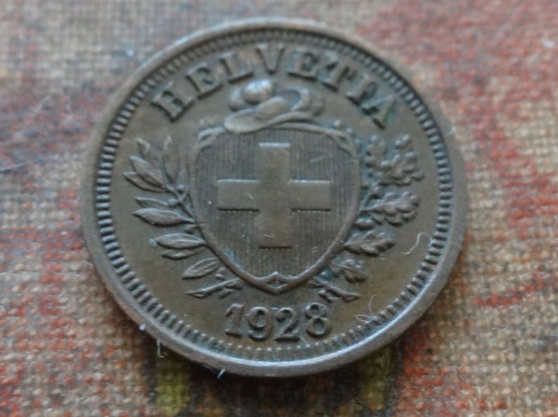 Tutti le monete: 1 Rp. 1928  (A) – Usato da Romanel-sur-Lausanne venduto da Swift13