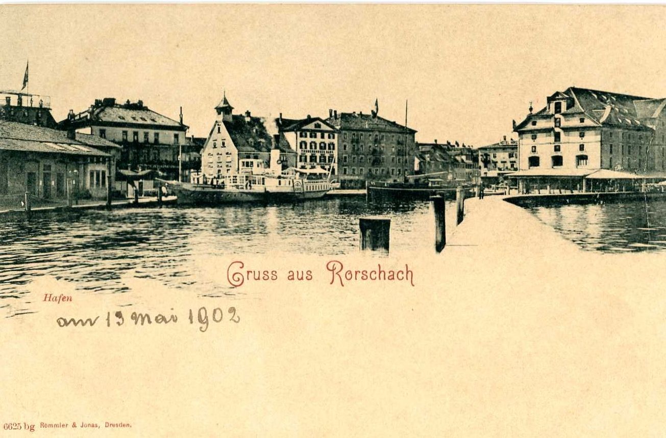Cartoline postali: Rorschach 2 Karten 1x 1902 ungelaufen – Usato da Dallenwil venduto da montem63