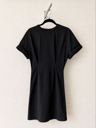 Zara Basic T-Shirt Dress black size XS