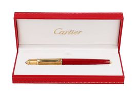 Penna Roller Cartier Diabolo Bordeaux e Oro