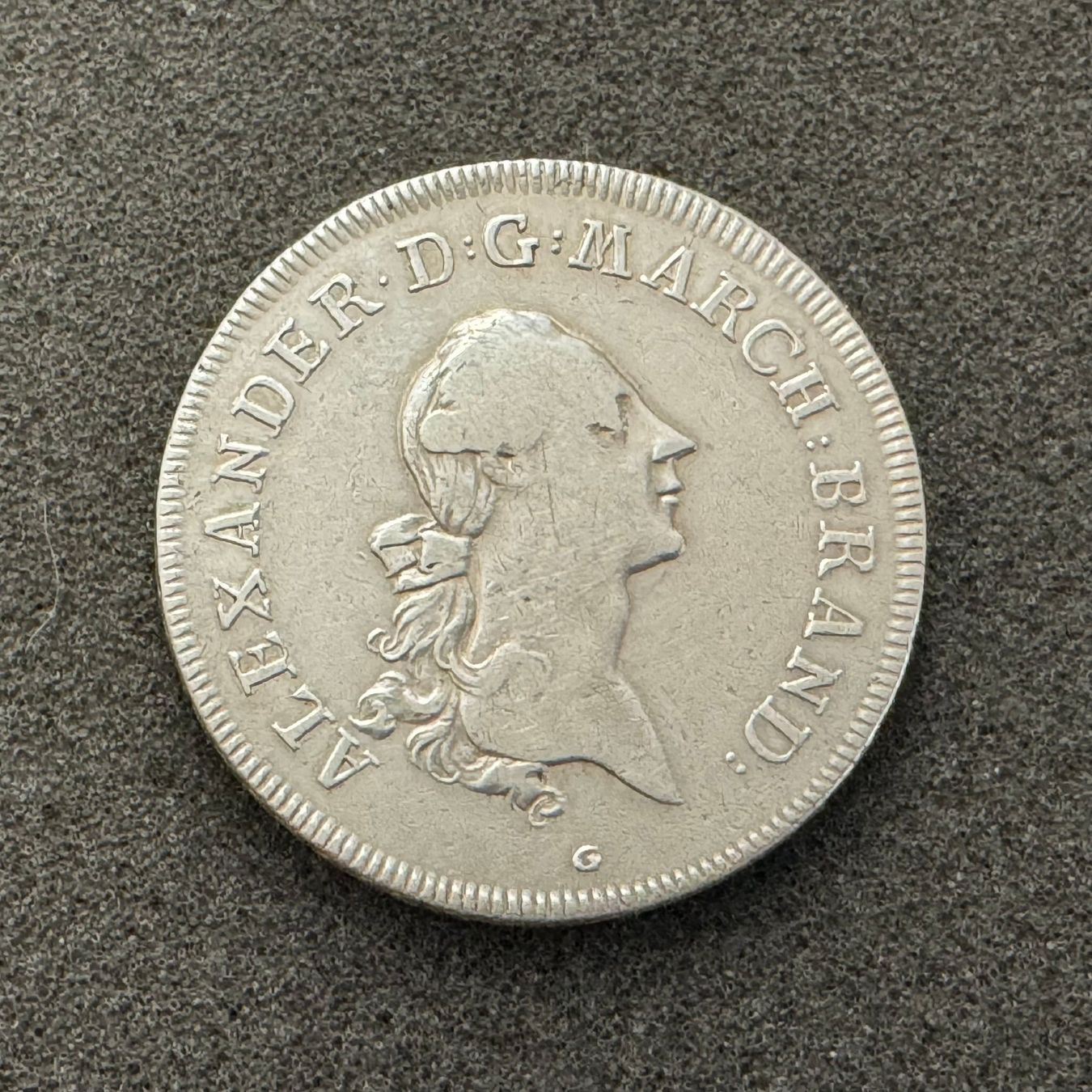 Tutti le monete: Taler Brandenburg Ansbach 1774 G – Usato da Reitnau venduto da tb-muenzen 3