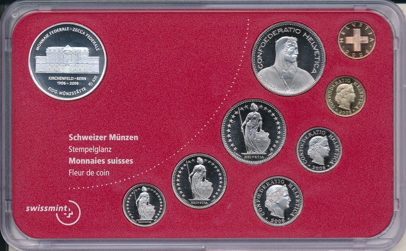 Toutes les monnaies: Münzsatz 2006 Stempelglanz – Neuf avec emballage d'origine à Obfelden par Octavia61 1
