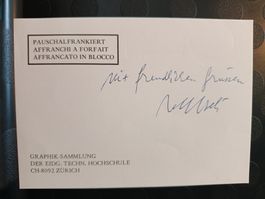 Rolf Iseli - Einladung Vernissage Handsigniert