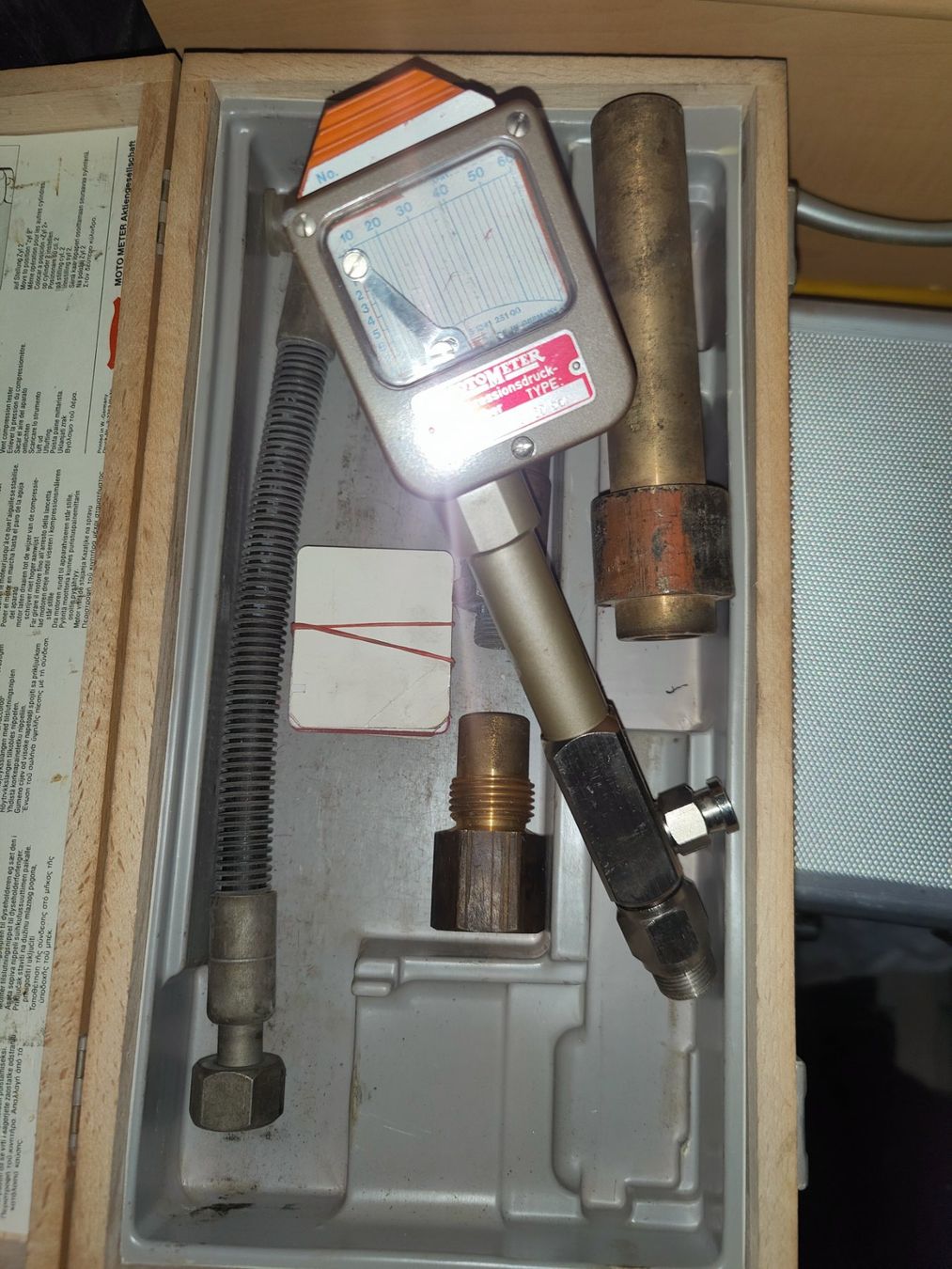 Misurare: MOTOMETER kompressionsdruckschreiber – Usato da Winterthur venduto da der-SIMER 3