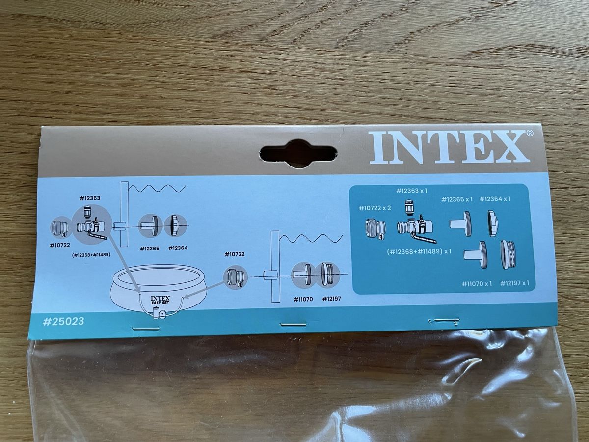 Intex Pompe & Parti di ricambio: Intex Pool Anschluss Set 25023 neu  – Nuovo e nell'imballaggio originale da Liestal venduto da Tschoudi 1