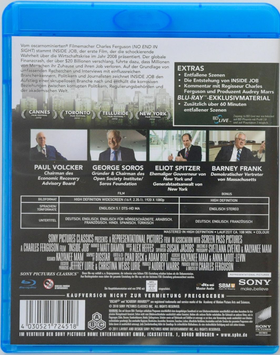 Tutti i DVDs: INSIDE JOB – Usato da Remetschwil venduto da ufischer19 1