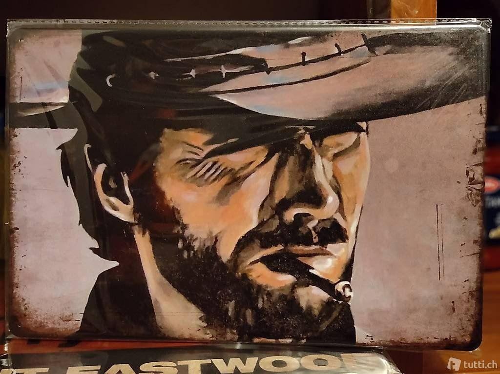 Insegne: Blechschild Clint Eastwood 3 – Nuovo e nell'imballaggio originale da Wangen SZ venduto da Charlie_Firpo