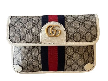 Gucci GG Canvas Gürteltasche mit Lederdetails – Klassiker mi