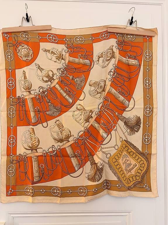 Foulards & écharpes: Hermes Schal orange – D'occasion à Basel par yet_7svp