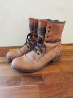 Mustang; Braune / Cognac Stiefeletten Gr. 37