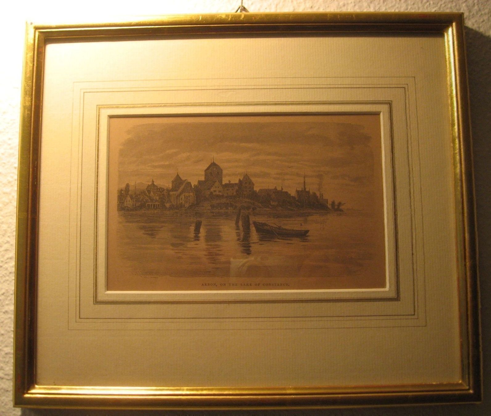 Incisioni: Holzstich "Arbon" um 1880 – Usato da winterthur venduto da Grami1 1