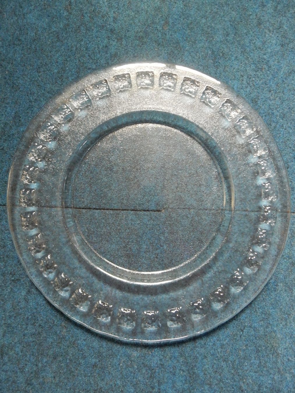 Servierplatten: runder Glasteller Platte gross von B. Eberle Teller – Gebraucht aus Jona von simongarden 6