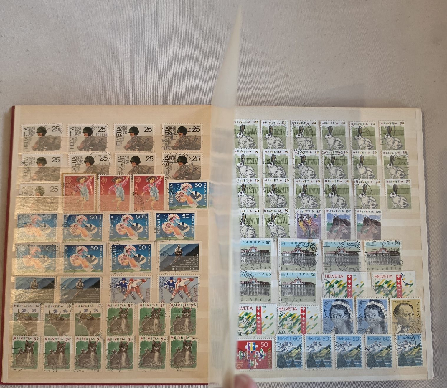 Alle Briefmarken: Briefmarken Sammlung Album Schweiz 1983-2005 – Gebraucht aus Oberkirch LU von schegy-by-jonsen 1